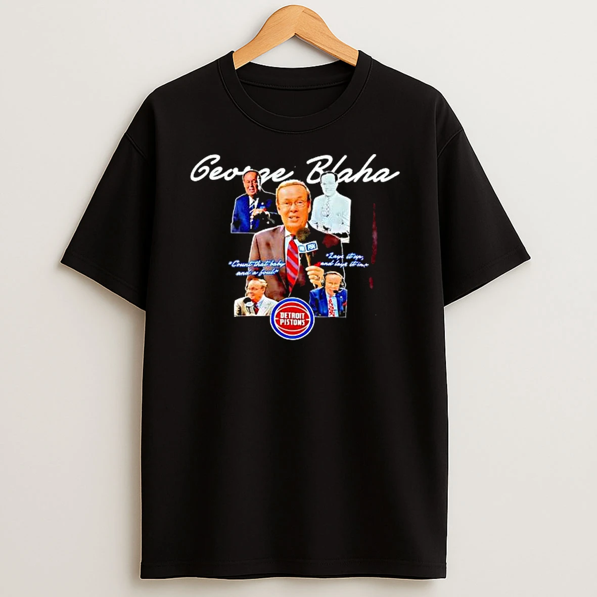 George Blaha Detroit Pistons Graphic Shirts