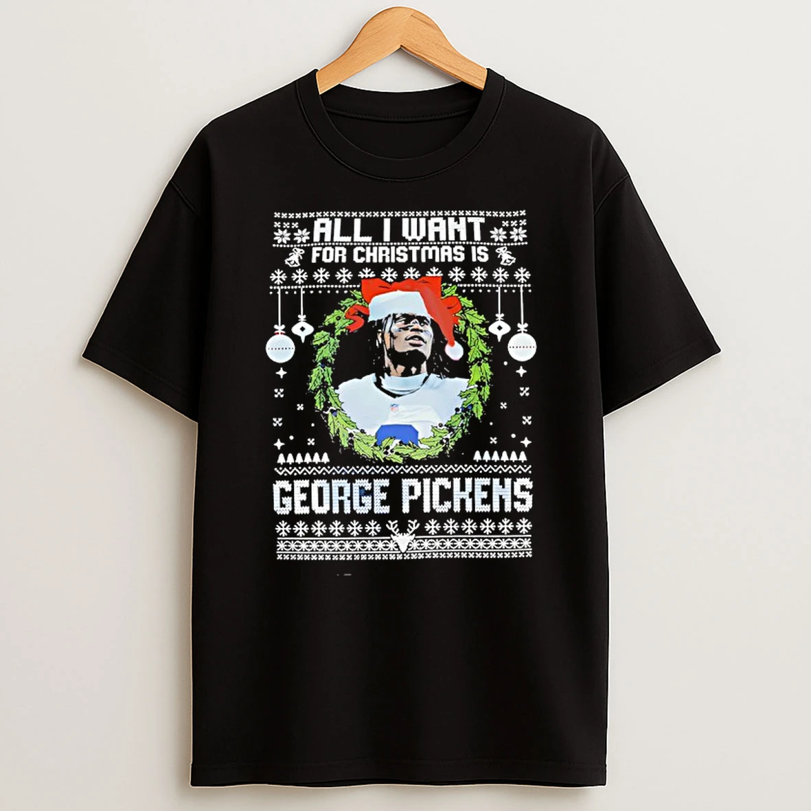George Pickens All I Want For Christmas Shirts