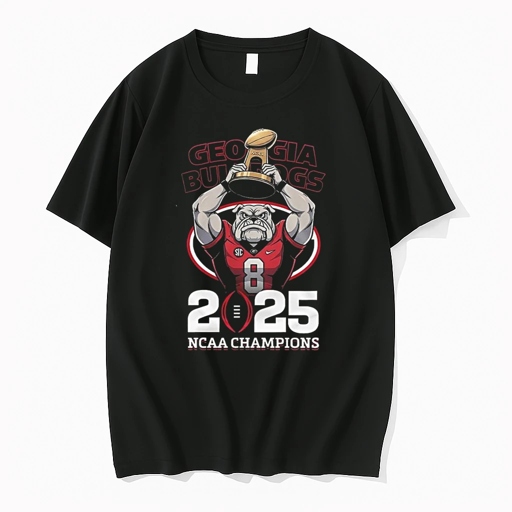Georgia Bulldogs 2025 Ncaa Champions Mascot Trophy Shirts