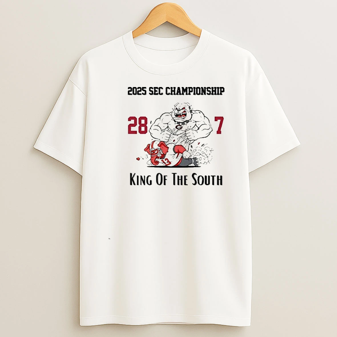 Georgia Bulldogs 2025 Sec Championship 28%ce%b3co7 King Of The South Shirts
