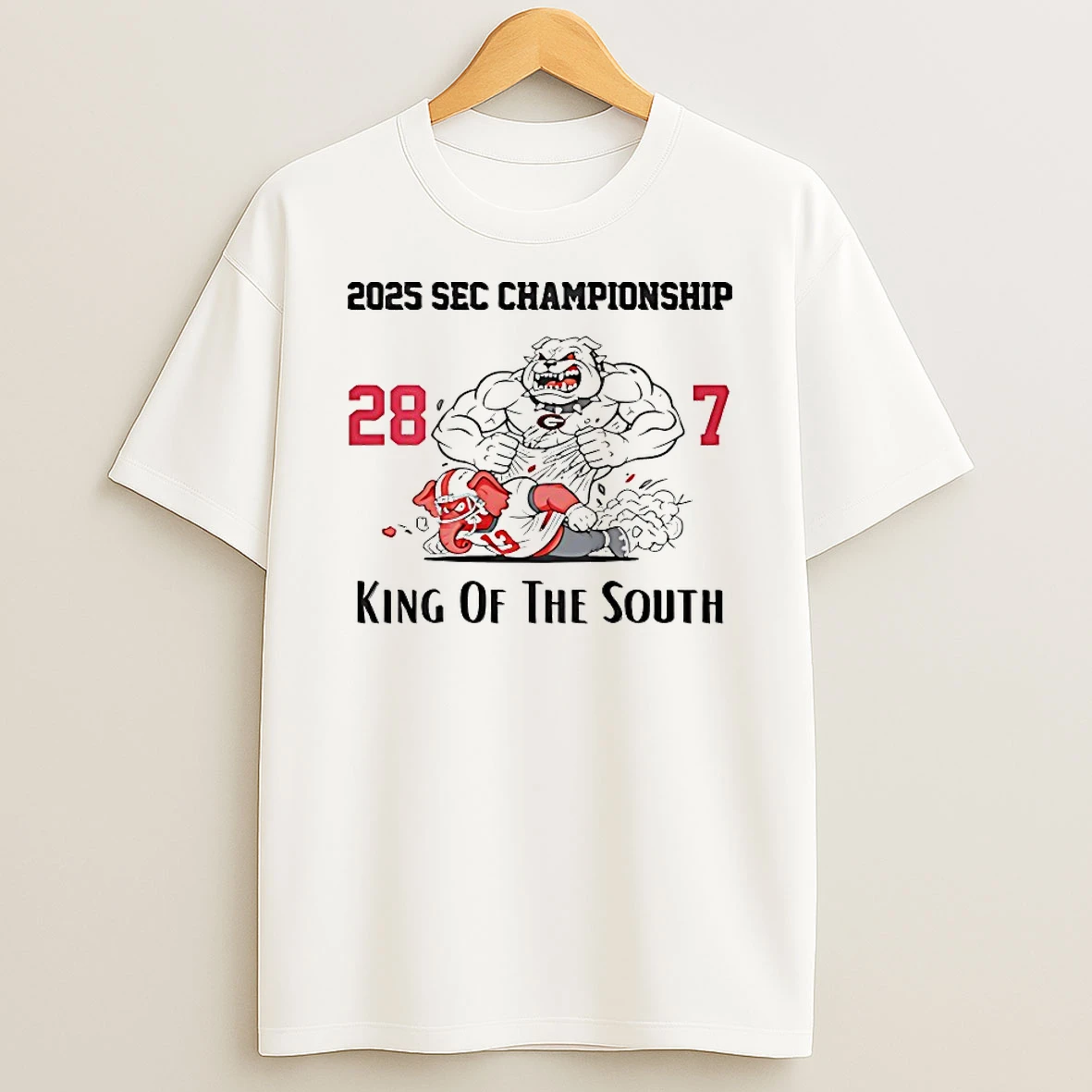 Georgia Bulldogs 2025 Sec Championship King Of The South Shirts