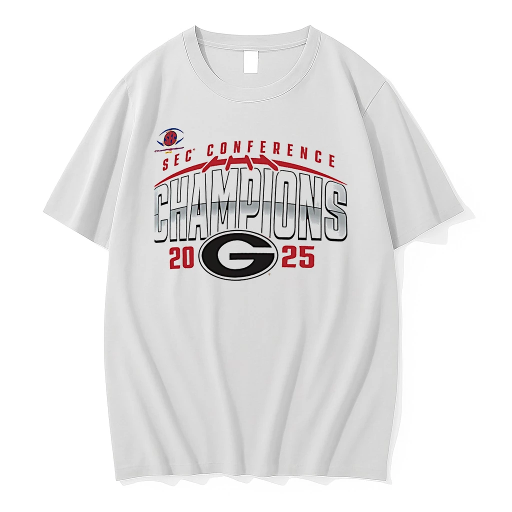 Georgia Bulldogs 2025 Sec Football Champions Endzone Speed Shirts