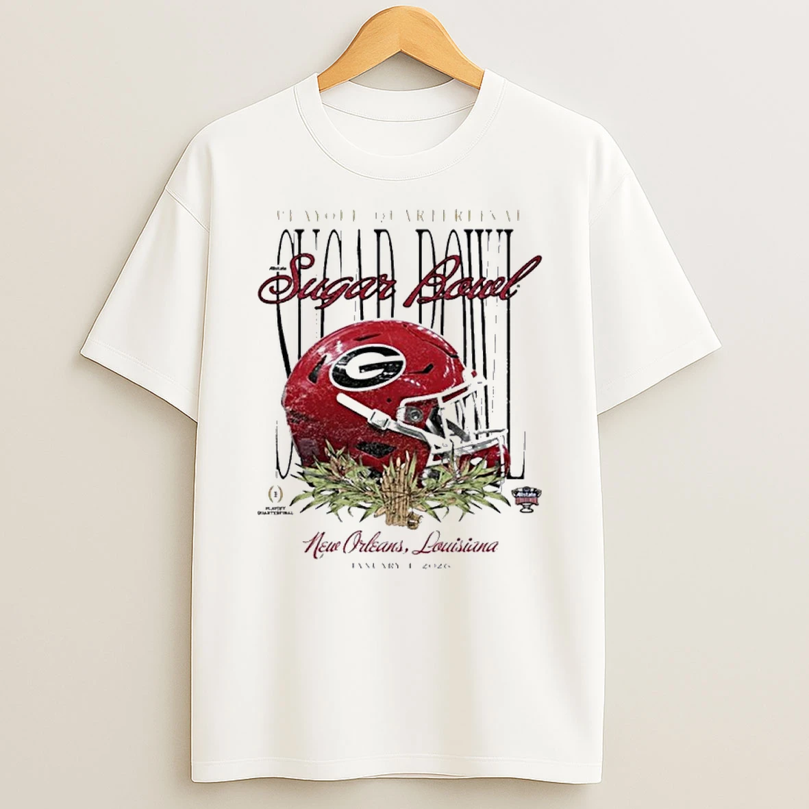 Georgia Bulldogs 2025 Sugar Bowl Helmet Shirts