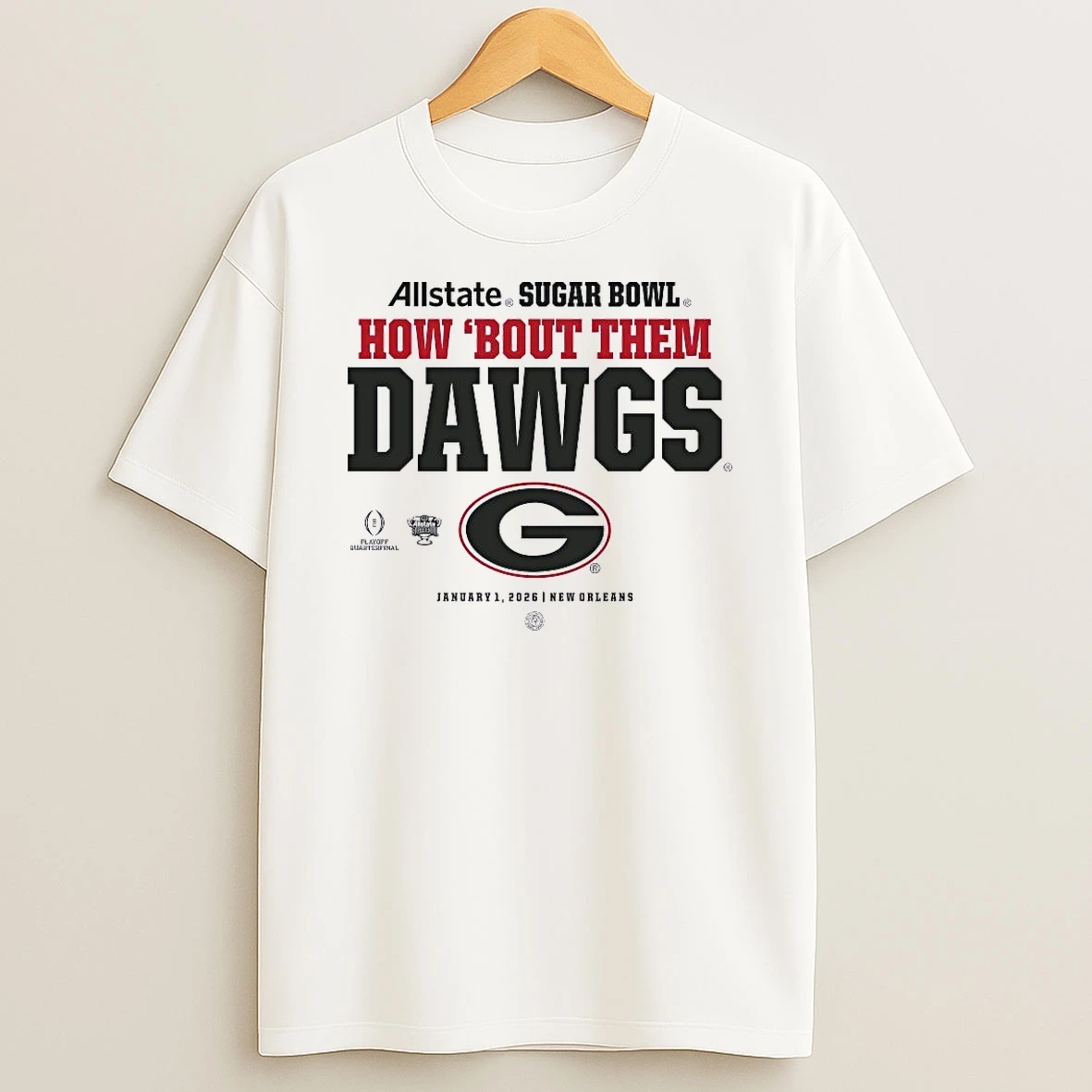 Georgia Bulldogs Allstate Sugar Bowl 2025 How Bout Them Dawgs Shirts