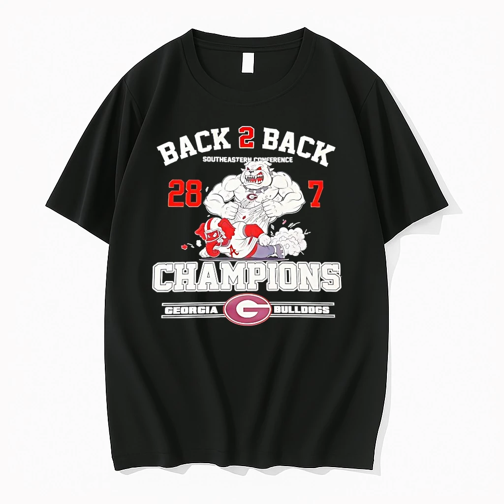 Georgia Bulldogs Back 2 Back Southeastern Conference 28 7 Shirts