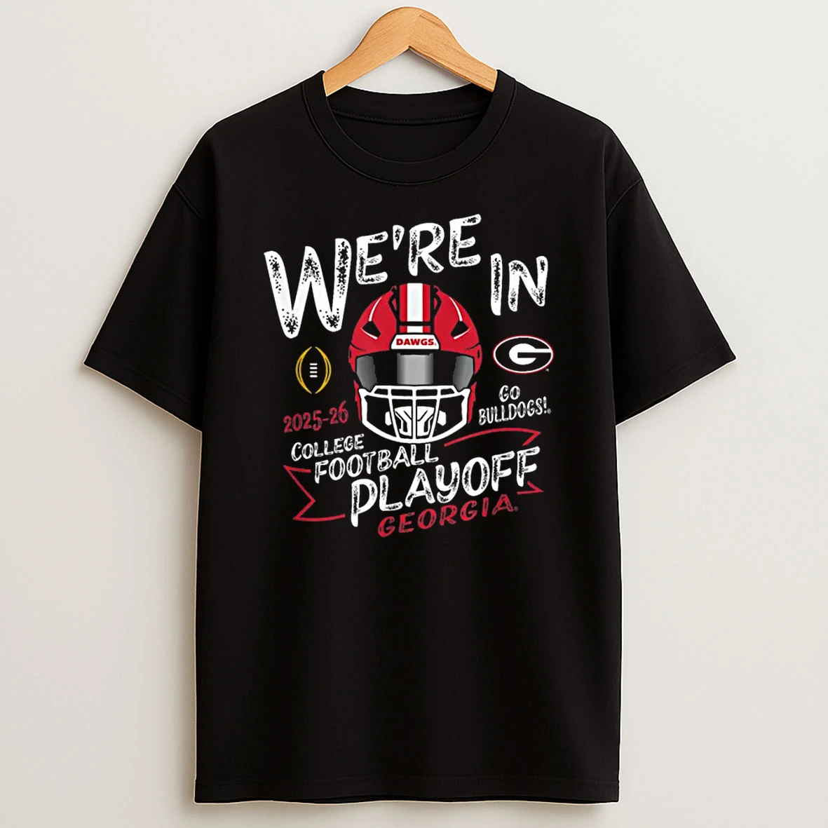 Georgia Bulldogs Cfp College Football Playoff 2025 26 Black Shirts