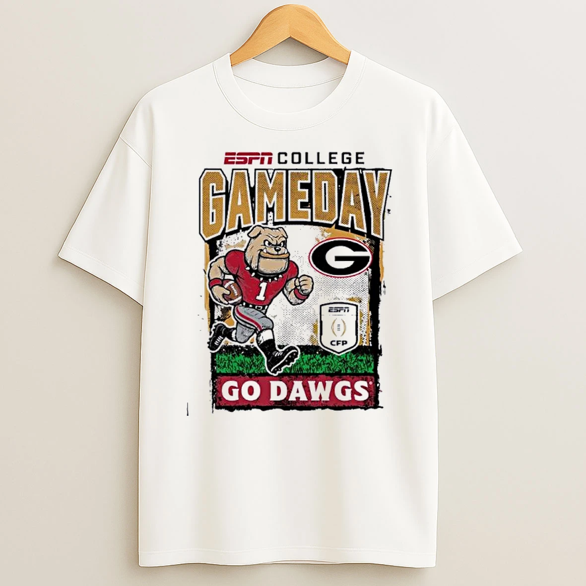 Georgia Bulldogs Cfp Gameday 1st Round Mascot Go Dawgs Shirts