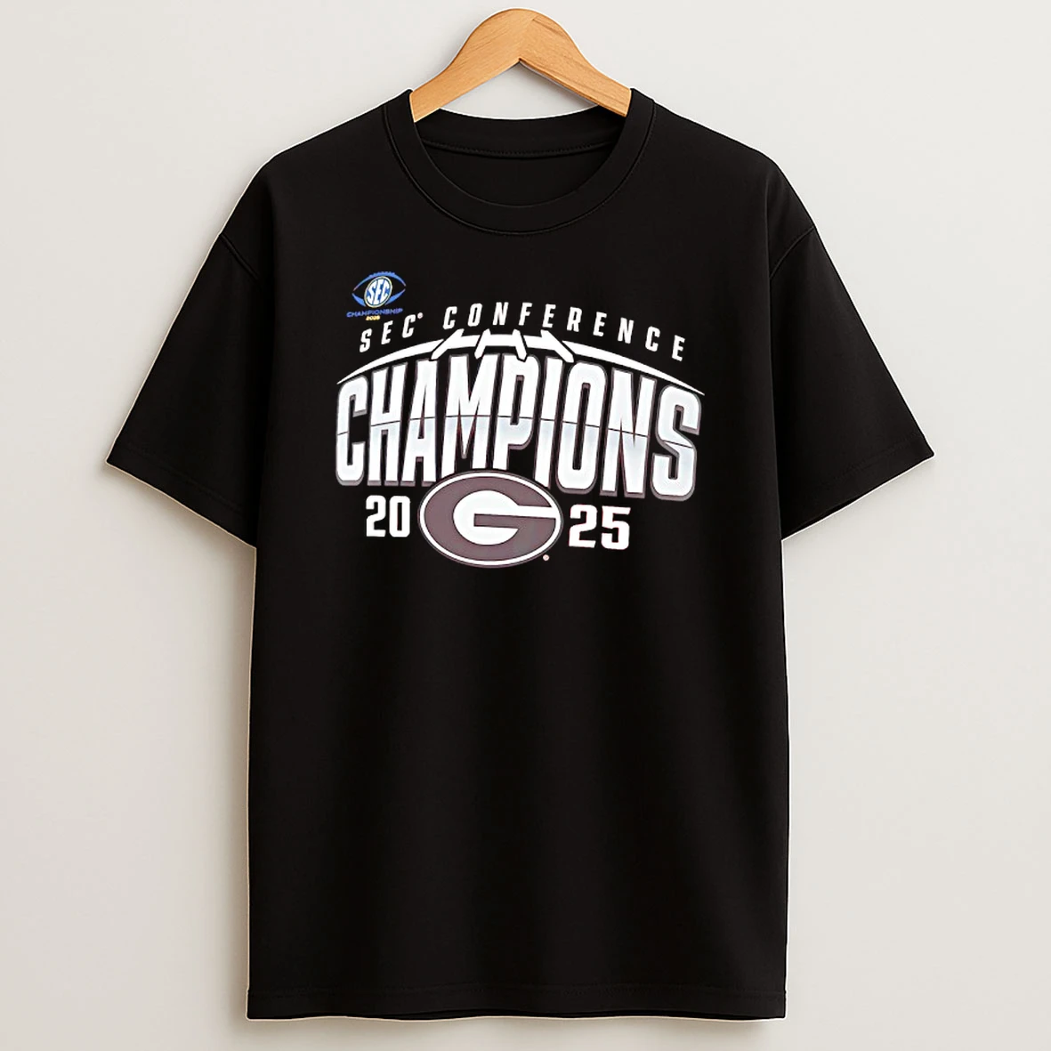 Georgia Bulldogs Sec Football Champions 2025 Shirts