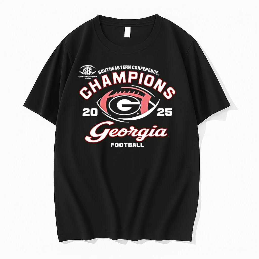 Georgia Bulldogs Football Southeastern Conference Champions 2025 Shirts