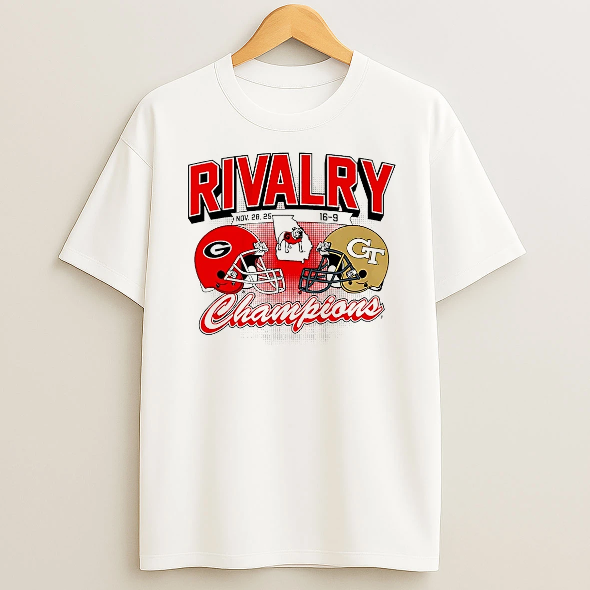 Georgia Bulldogs Vs Yellow Jackets Rivalry Winner 2025 Helmets Shirts
