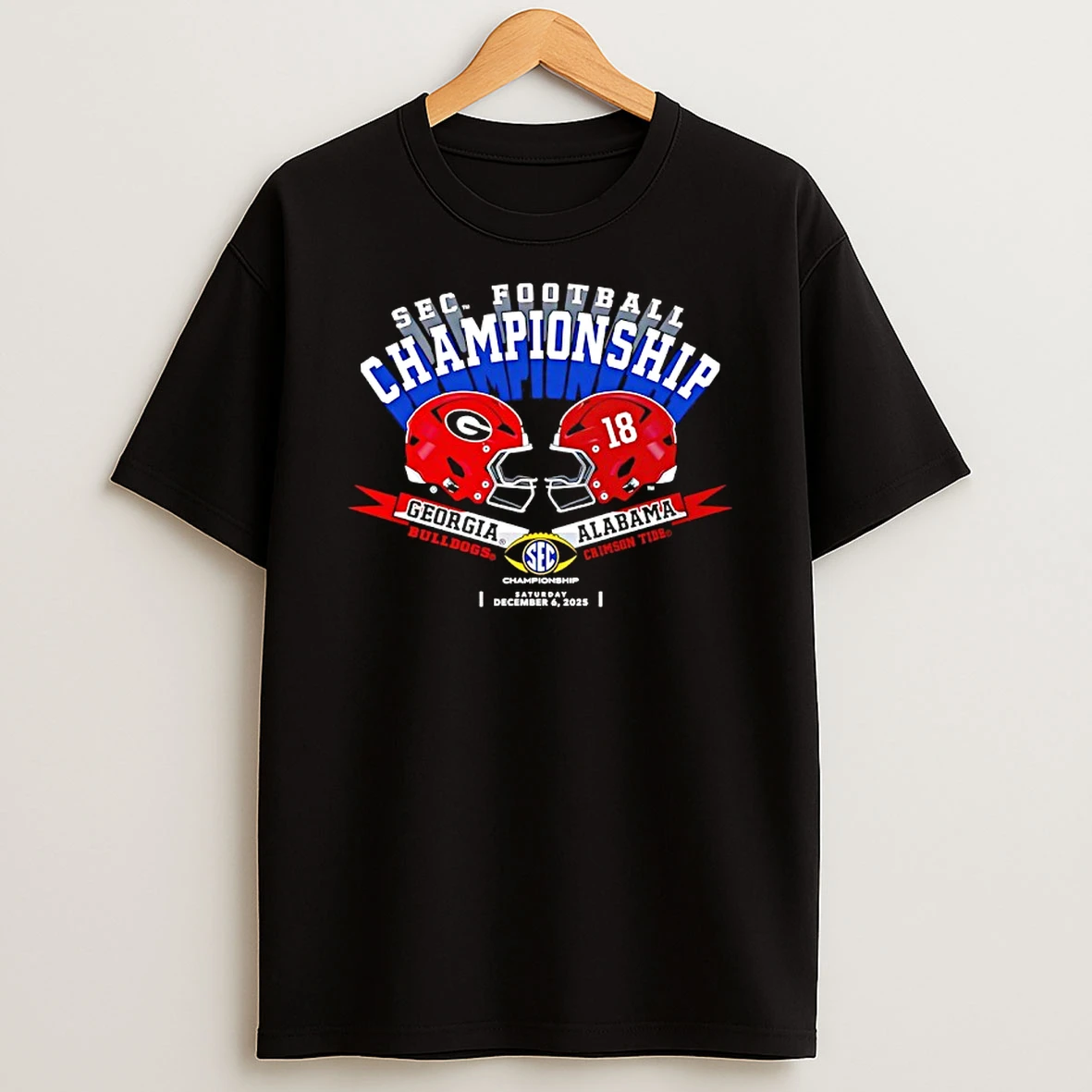 Georgia Bulldogs Vs The Alabama Crimson Tide Sec Football Championship 2025 Shirts
