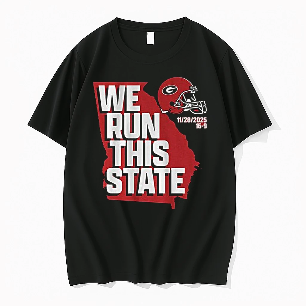 Georgia Football We Run This State 2025 Score 16 9 Shirts