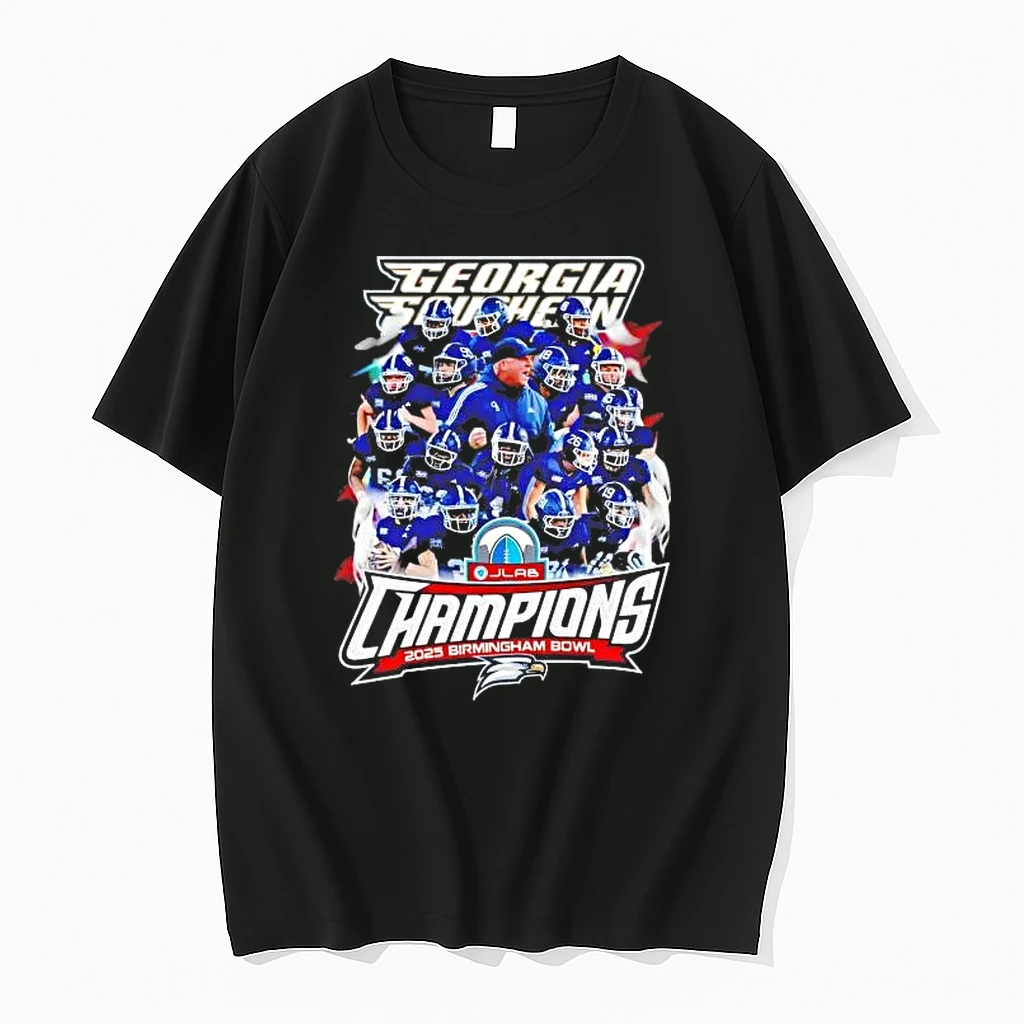 Georgia Southern 2025 Birmingham Bowl Champions Team Players Shirts