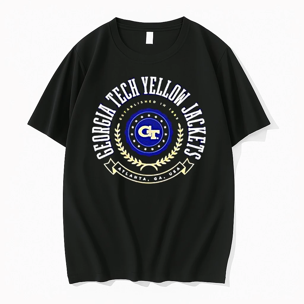 Georgia Tech Yellow Jackets Arched Atlanta Ga Usa Logo Shirts