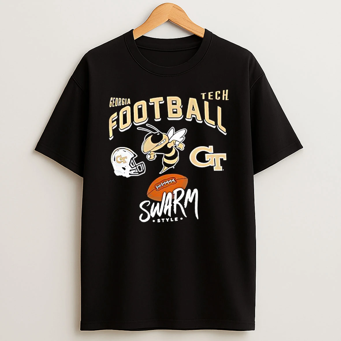 Georgia Tech Yellow Jackets Football Swarm Style Shirts