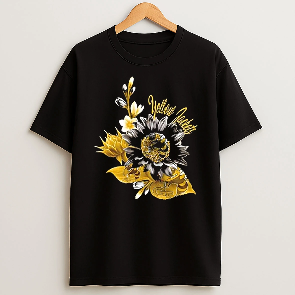 Georgia Tech Yellow Jackets Football X Sunflower Floral Shirts