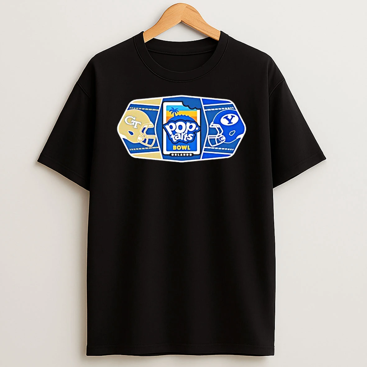 Georgia Tech Yellow Jackets Vs Byu Cougars 2025 Pop Tarts Bowl 2 Team Shirts