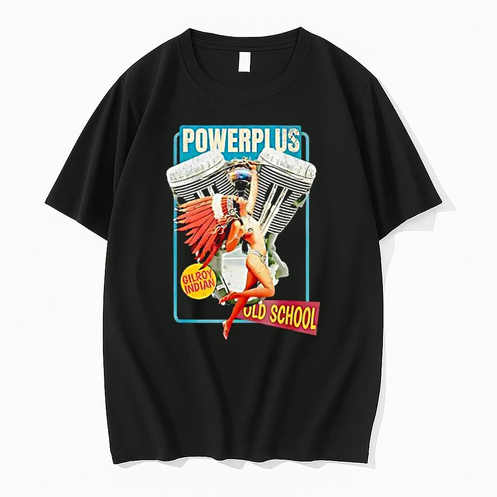 Gilroy Indian Powerplus Bottlecap Old School Retro Shirts