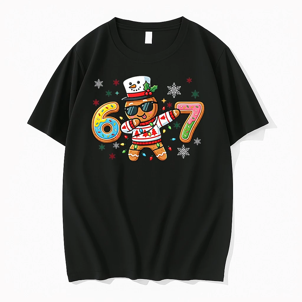 Gingerbread Dance Dab Christmas Six Seven 67 Ice Cream Drip Shirts
