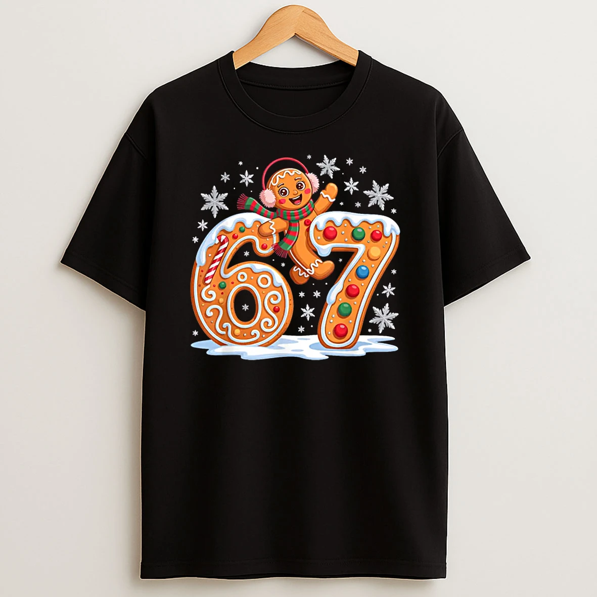 Gingerbread Six Seven 67 Ice Cream Drip Christmas Girl Shirts