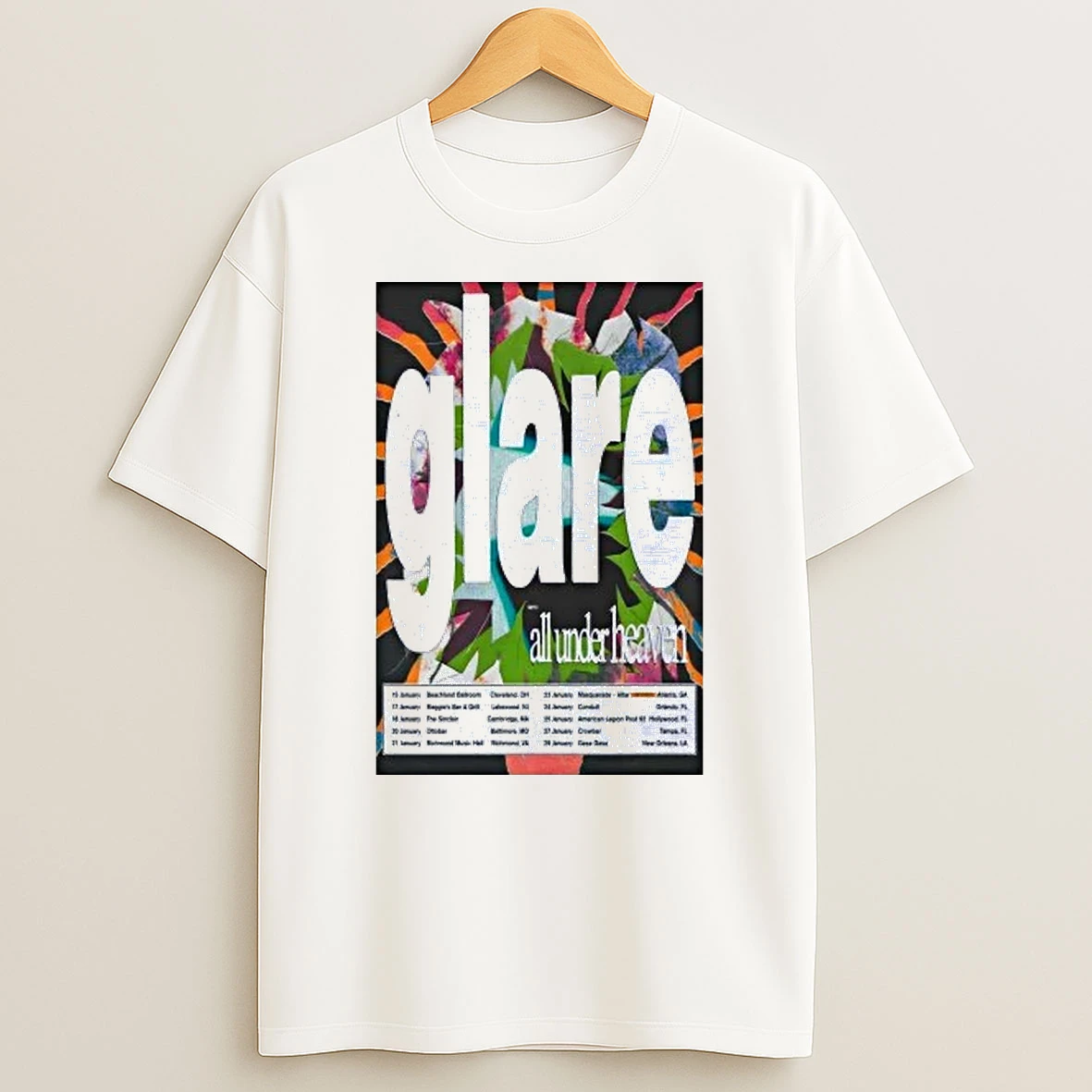 Glare All Under Heaven January 2026 Tour Shirts