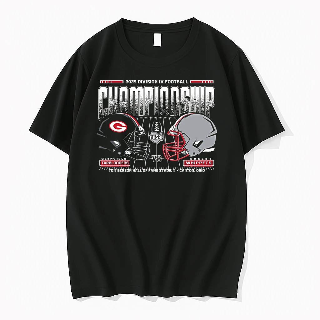 Glenville Tarblooders Vs Shelby Whippets 2025 Ohsaa Football Division 4 H2h State Championship Shirts
