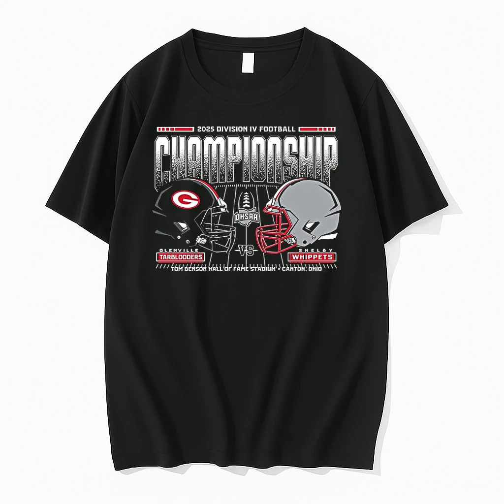 Glenville Tarblooders Vs Shelby Whippets 2025 Ohsaa Division Iv Football Championship Matchup Shirts