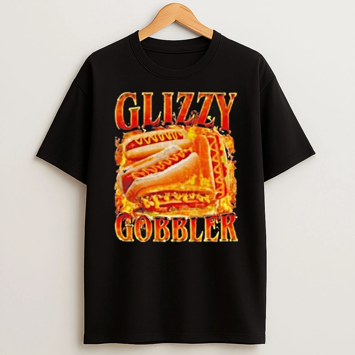 Glizzy Gobbler Faded Hot Dog Shirts