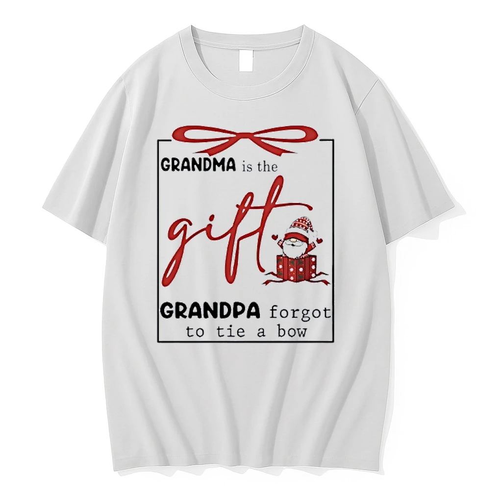 Gnome Grandma Is The Gift Grandpa Forgot To Tie A Bow Shirts