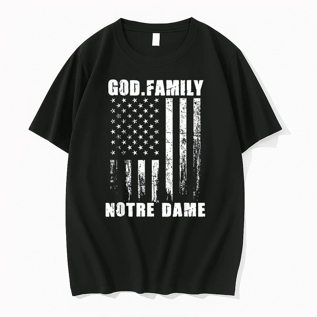 God First Family Second Then Notre Usa Flag Patriotic Dame Shirts