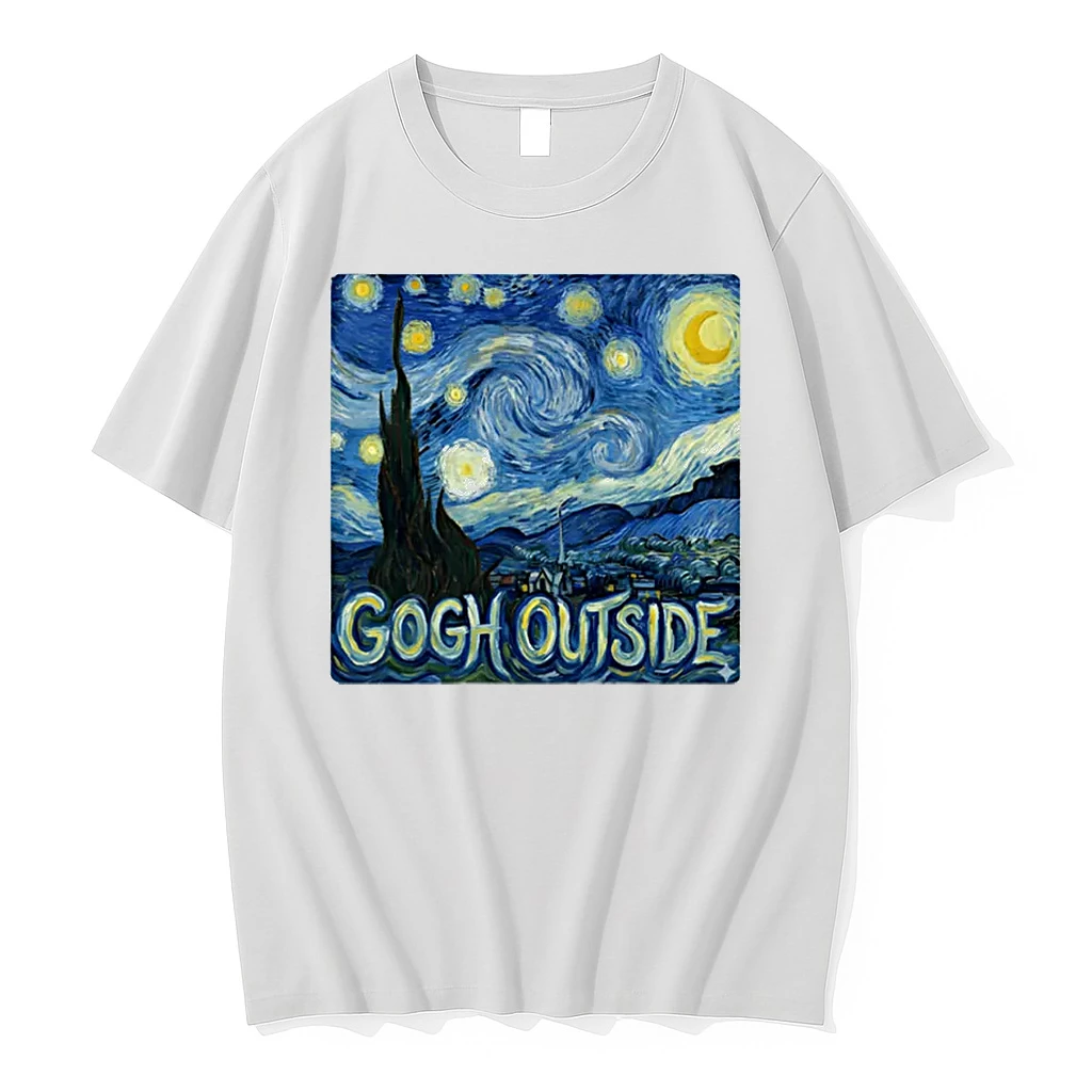 Gogh Outside Classic Starry Night Van Gogh Shirts