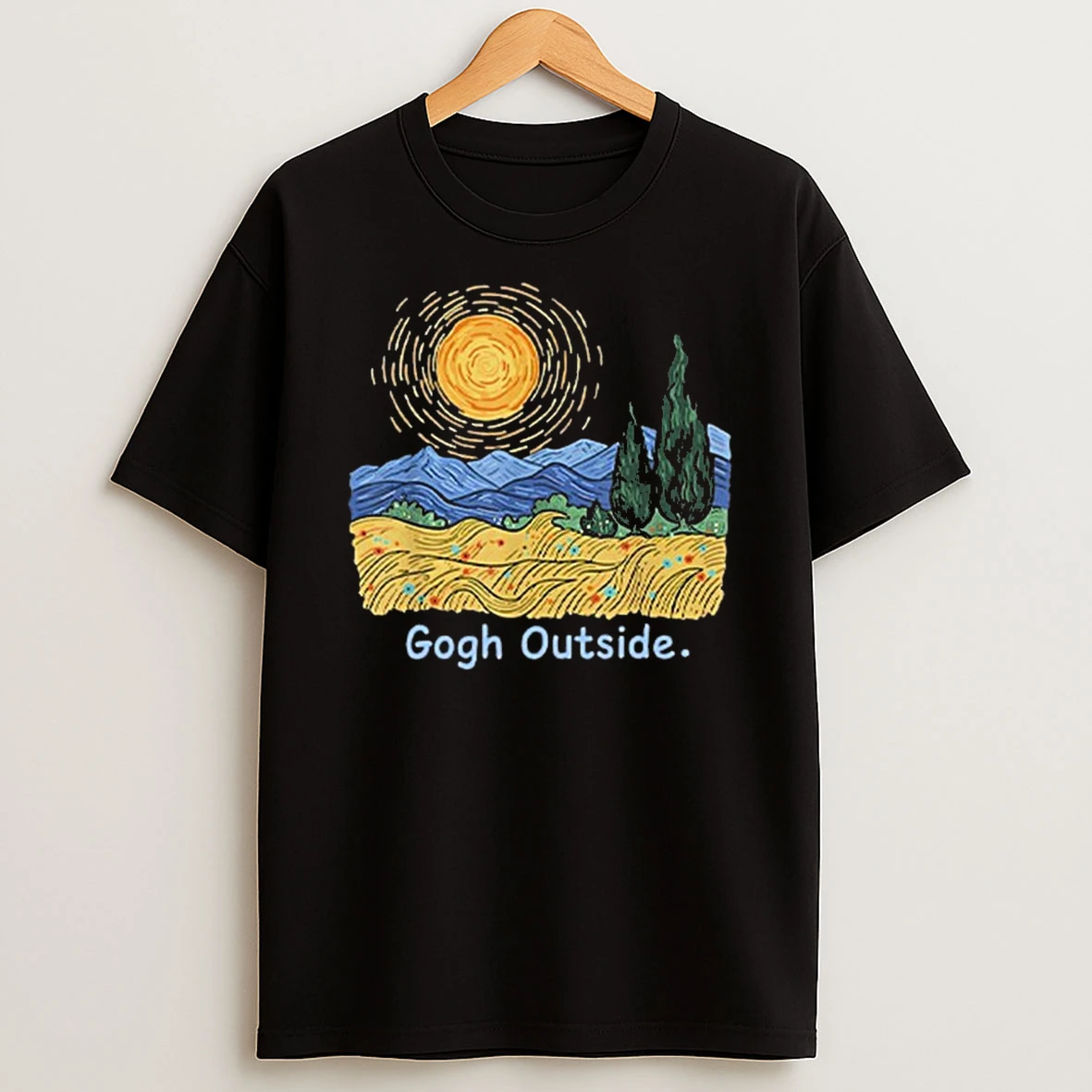 Gogh Outside Starry Night Shirts