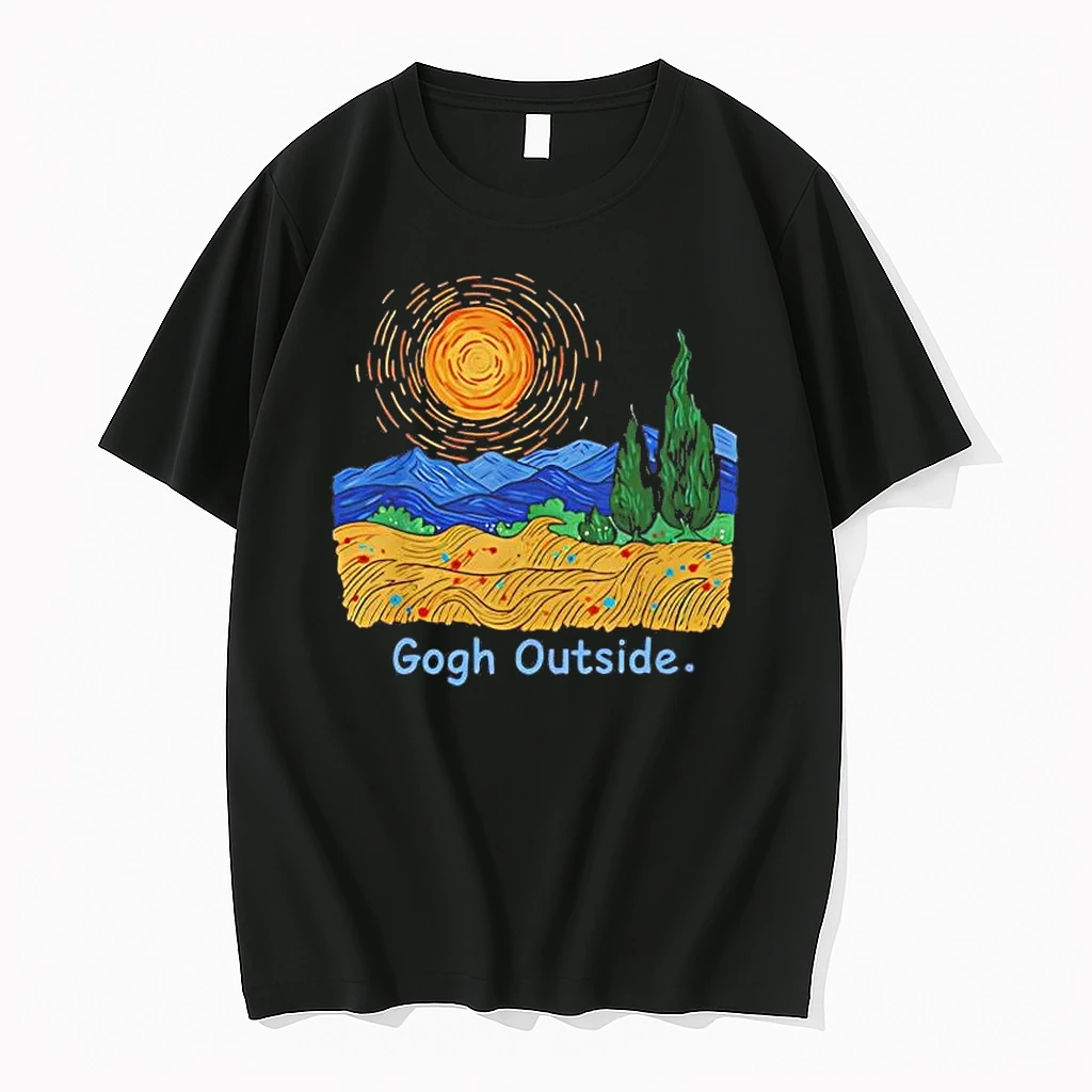 Gogh Outside Wheatfield And Sun Vincent Van Gogh Shirts