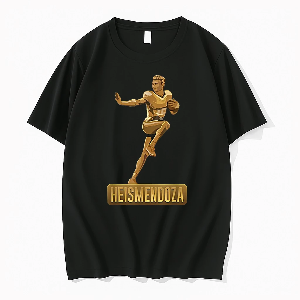 Gold Football Award Statue With Number 15 Heismendoza Pride Shirts