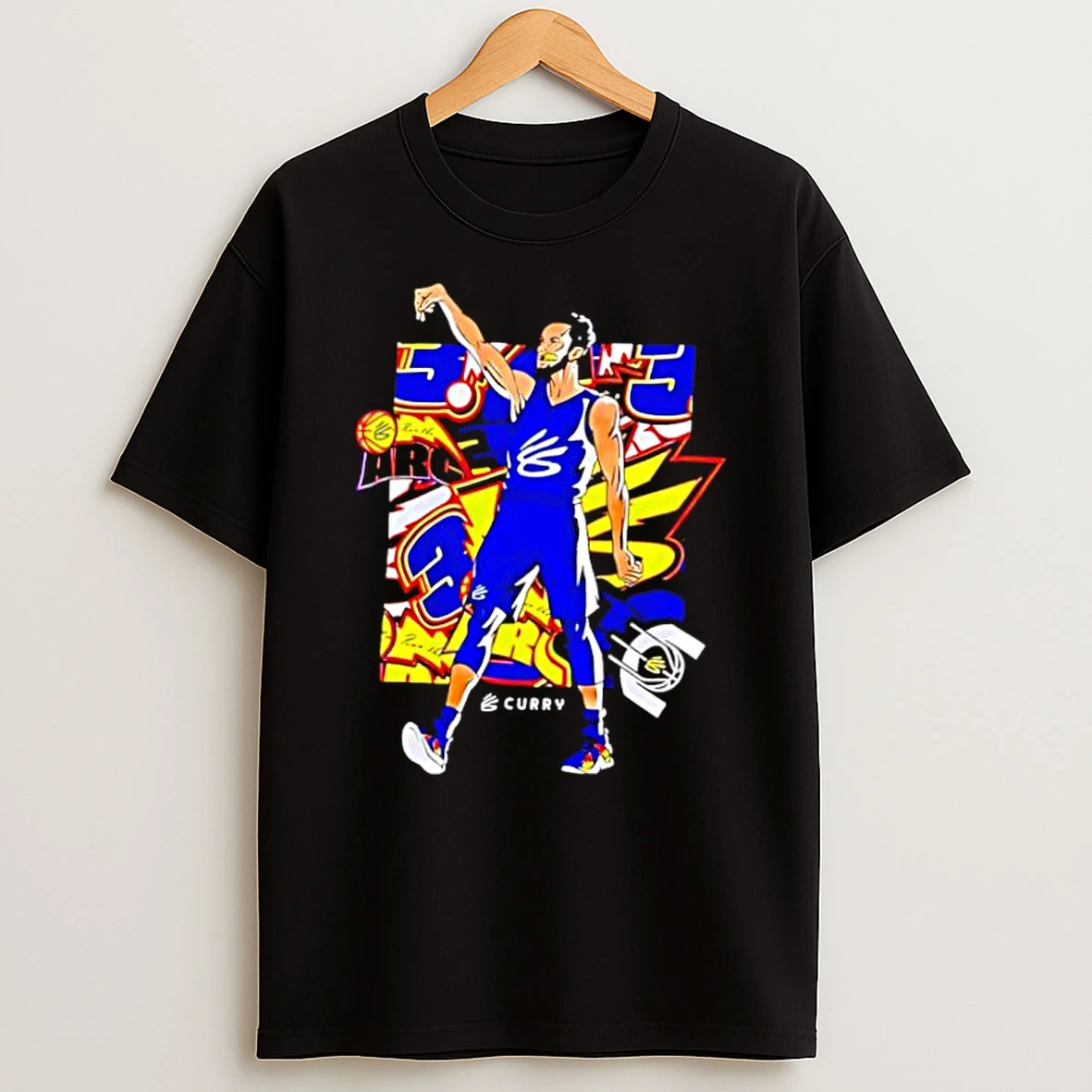 Golden State Warriors Under Armour Curry Multi Animated Shirts