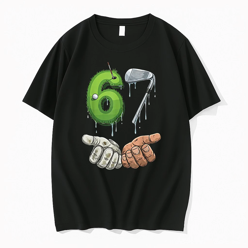 Golf 67 Putting Green Iron Club Six Seven 67 Golf Shirts