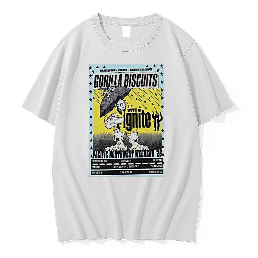 Gorilla Biscuits Pacific Northwest Weekend 2026 Shows Shirts