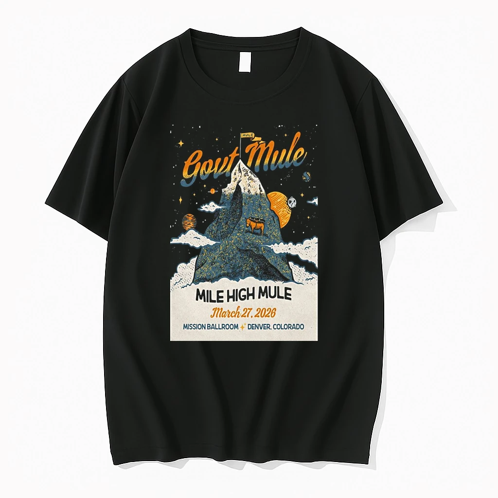 Govt Mule Mile High Mule March 27 2026 Mission Ballroom Denver Co Shirts