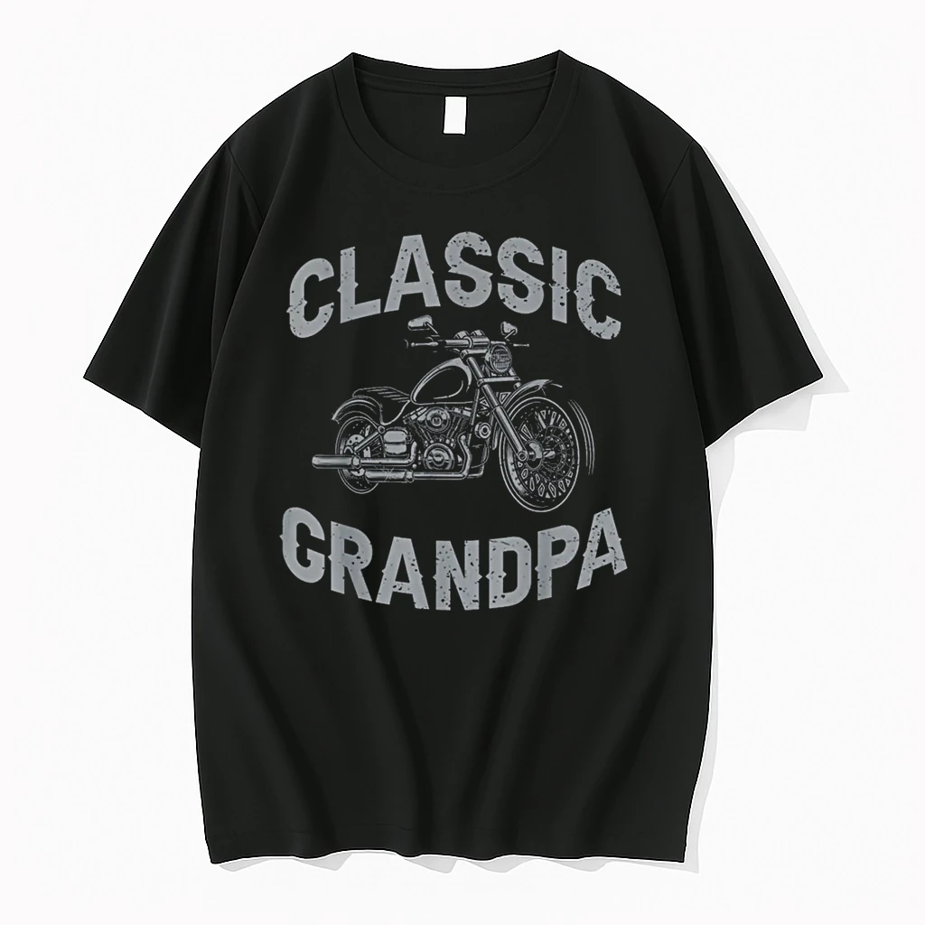 Grandpa Classic Motorcycle Graphic Grandpa Biker Shirts