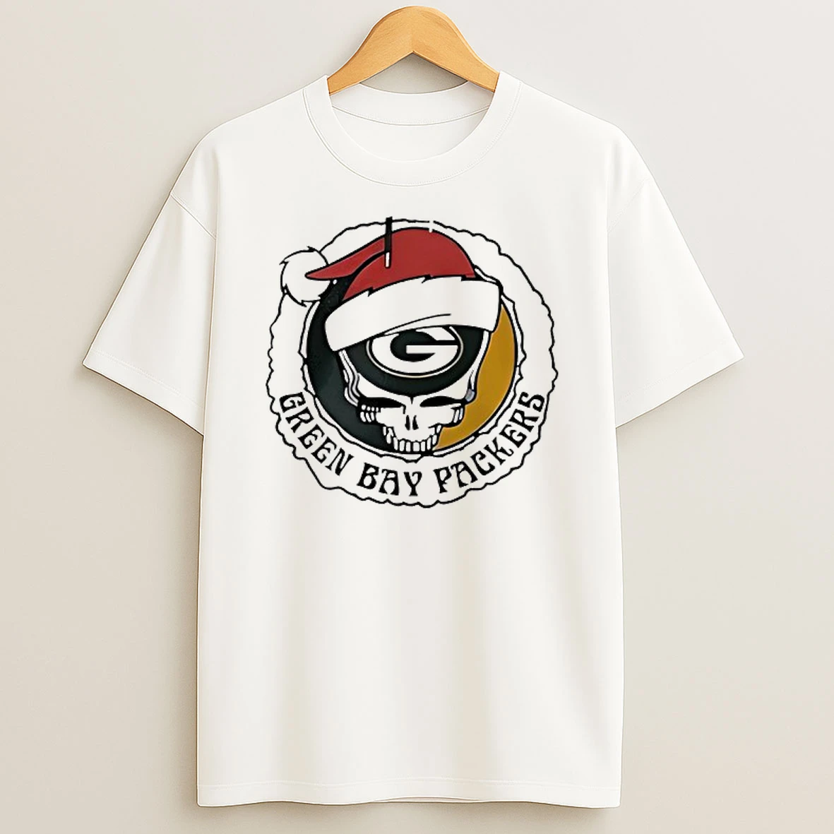 Green Bay Packers 60th Anniversary Of Grateful Dead Christmas Game Day Logo Shirts