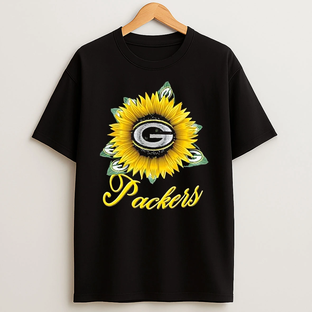 Green Bay Packers Football X Sunflower Graphic Shirts