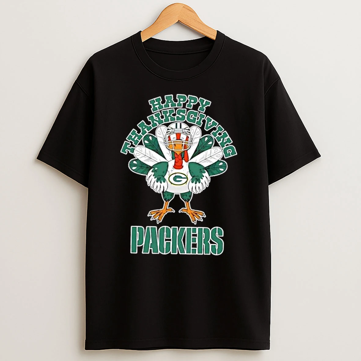 Green Bay Packers Football X Turkey Happy Thanksgiving Shirts