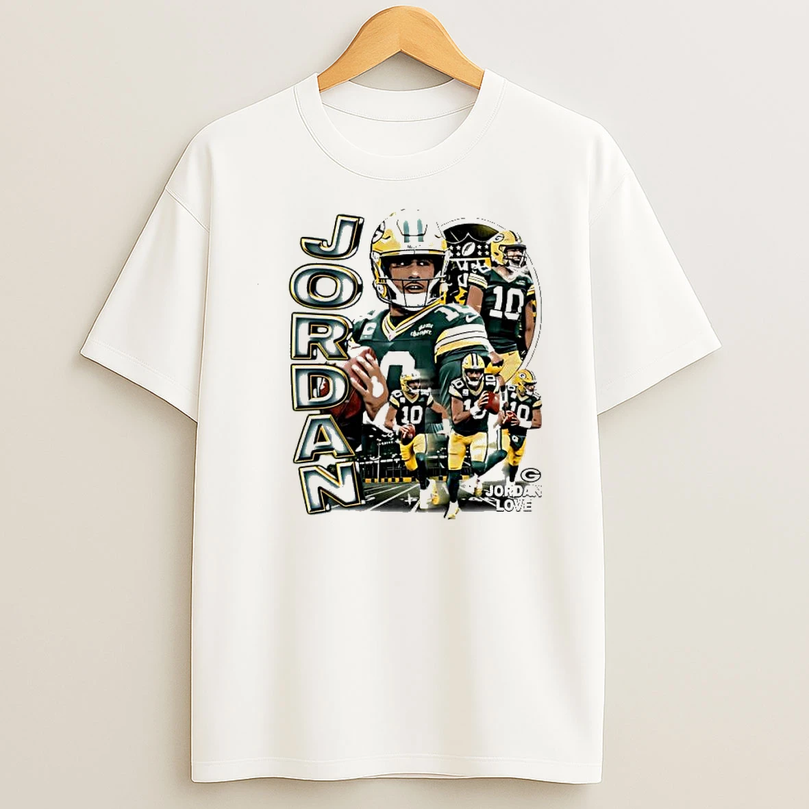 Green Bay Packers Jordan Love Graphic Shirts