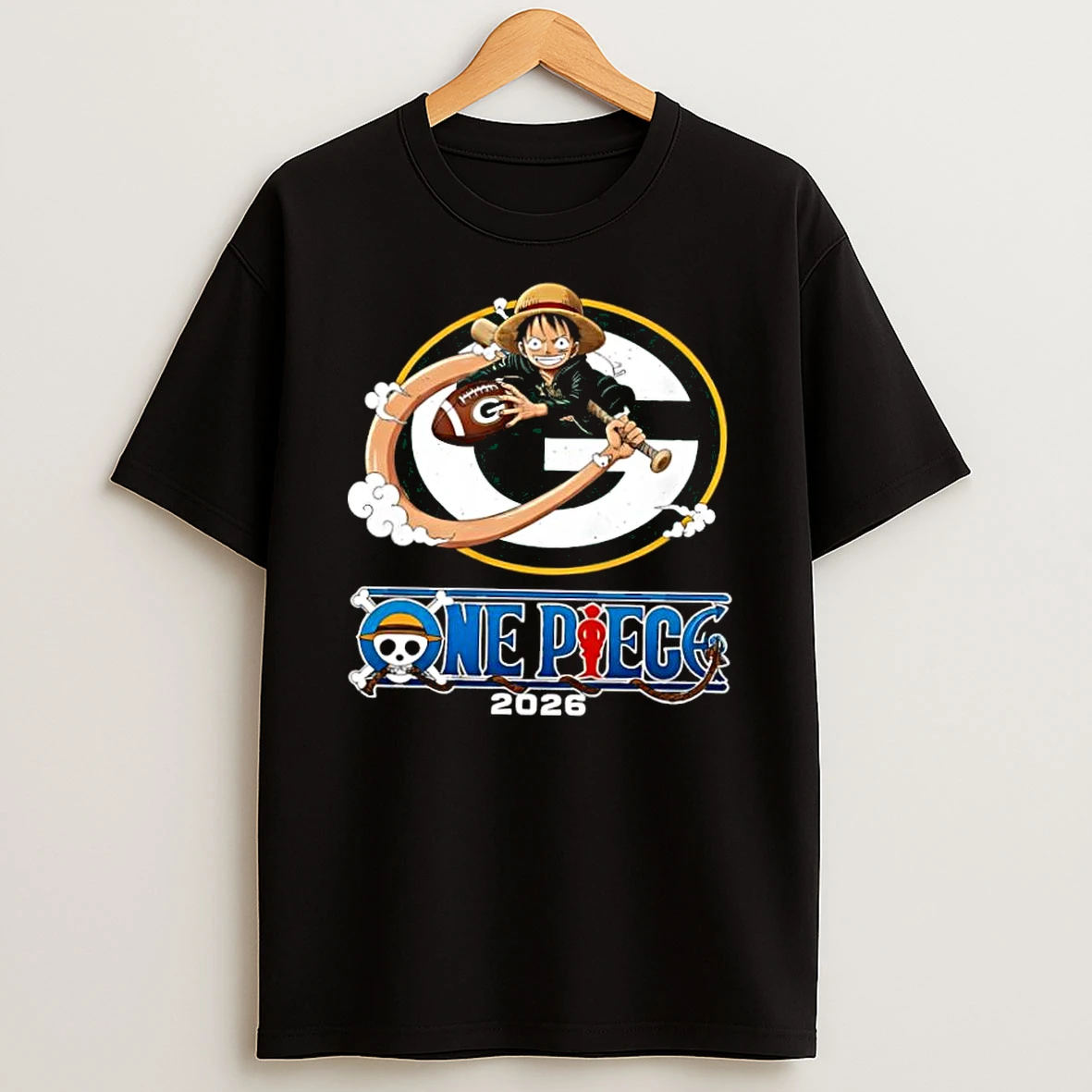 Green Bay Packers One Piece 2026 Luffy Shirts