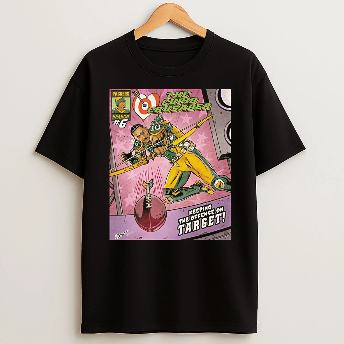 Green Bay Packers The Cupid Crusader Keeping The Offense On Target Shirts