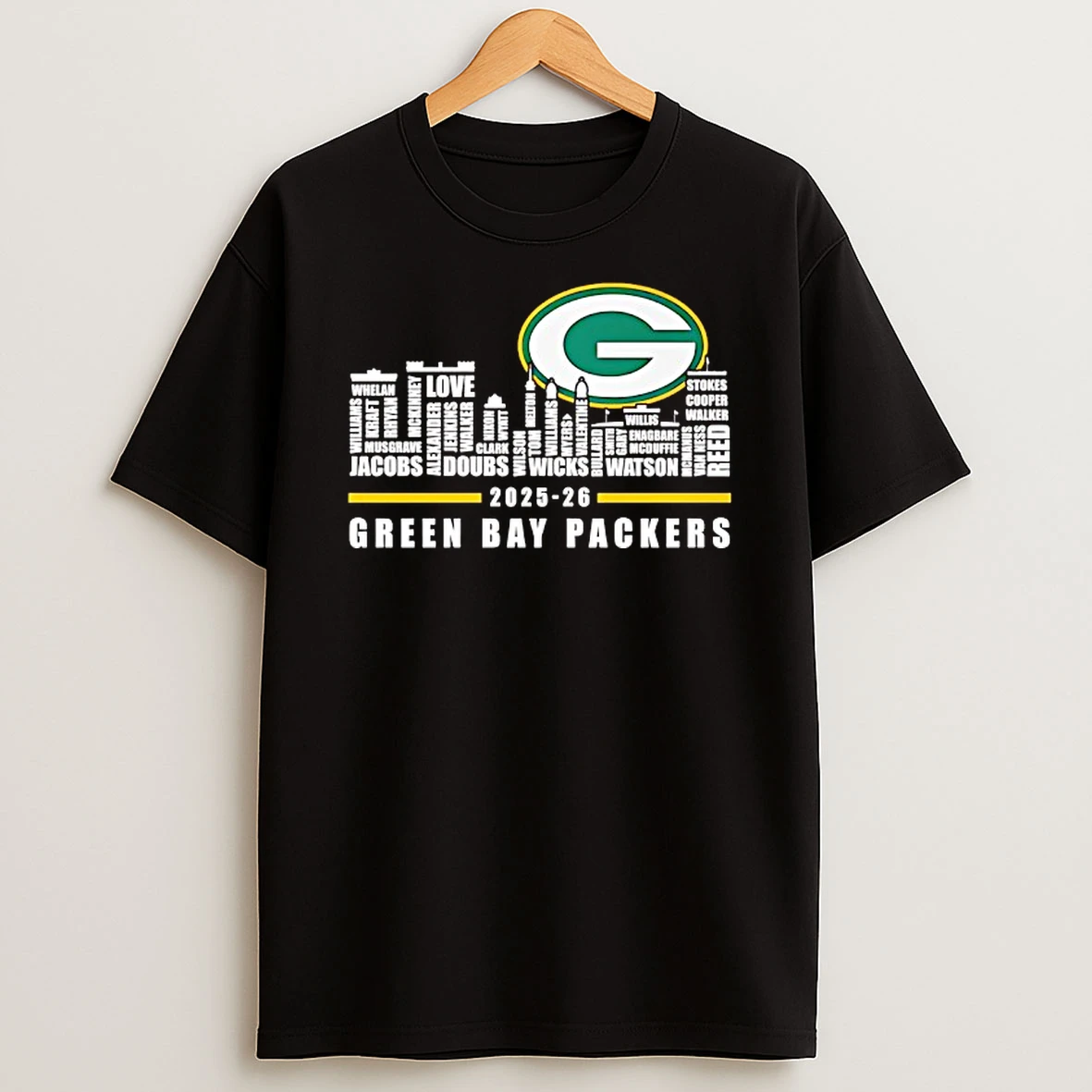 Green Bay Packers All Name Of Legends City Skyline 2025 2026 Shirts