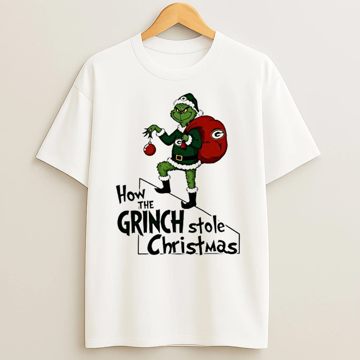 Green Bay Packers How The Grinch Stole Christmas Shirts