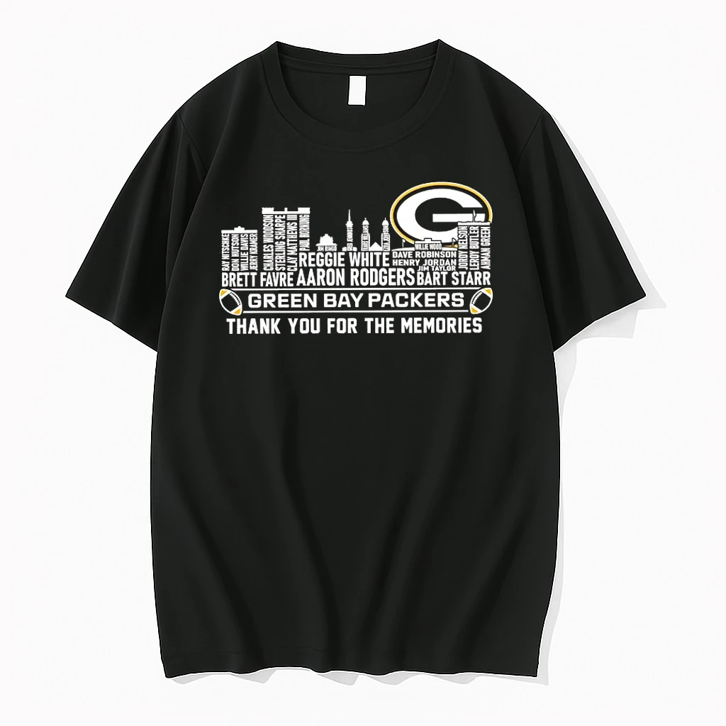 Green Bay Packers Players Names Skyline Thank You For The Memories Shirts