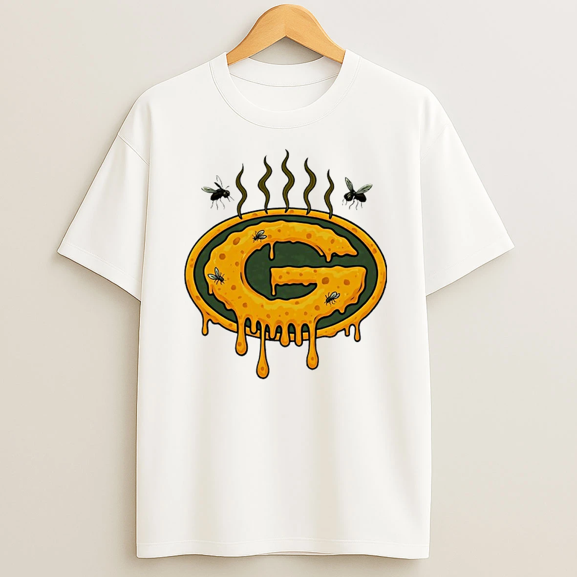 Green Bay Packers The Cheese Is Old And Moldy Logo Shirts
