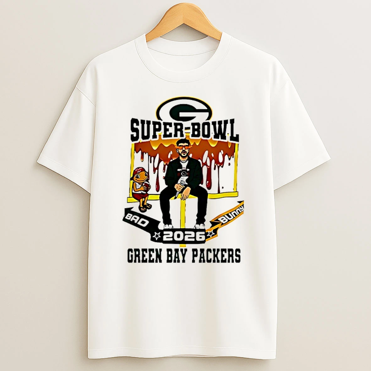 Green Bay Packers X Bad Bunny Super Bowl 2026 Shirts